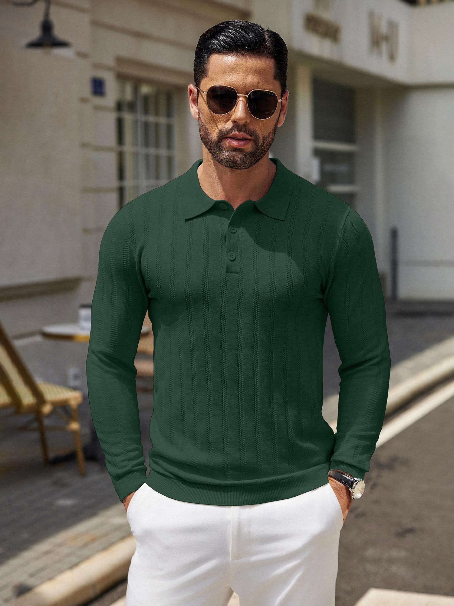 mens knit shirt casual long sleeve sweater dress - Temu