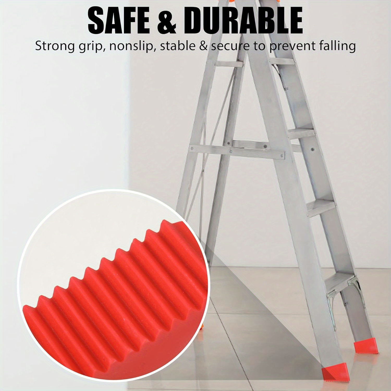 Piedini Antiscivolo Per Scale - Gomma Protettiva Per Pavimenti, Set Di 4 Pezzi Universali - Foto 8