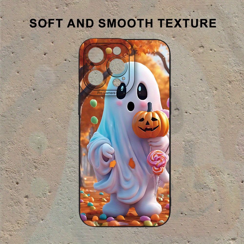 

A Creative And Hot-selling Halloween Gift For Men And Women, Suitable For 15 14 11 Xs Xr X 7 8 Plus Pro , With A Cute Pumpkin Design, Tpu Mobile Phone Case