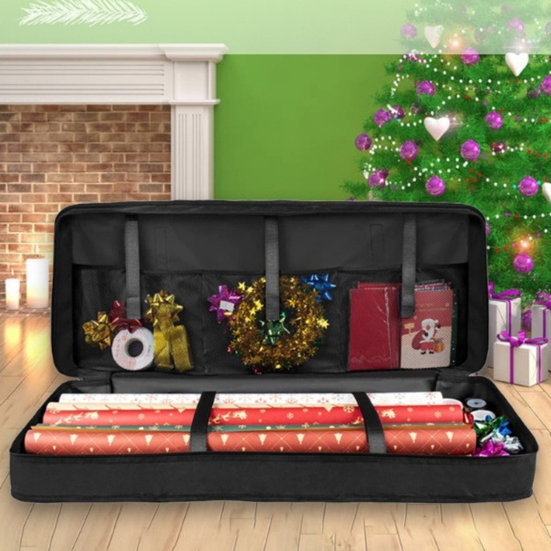 

1pc Christmas Organizer – Bed Bag Dividers, Tear- For Wrapping , Bows, , Cards – Non-waterproof , -bed