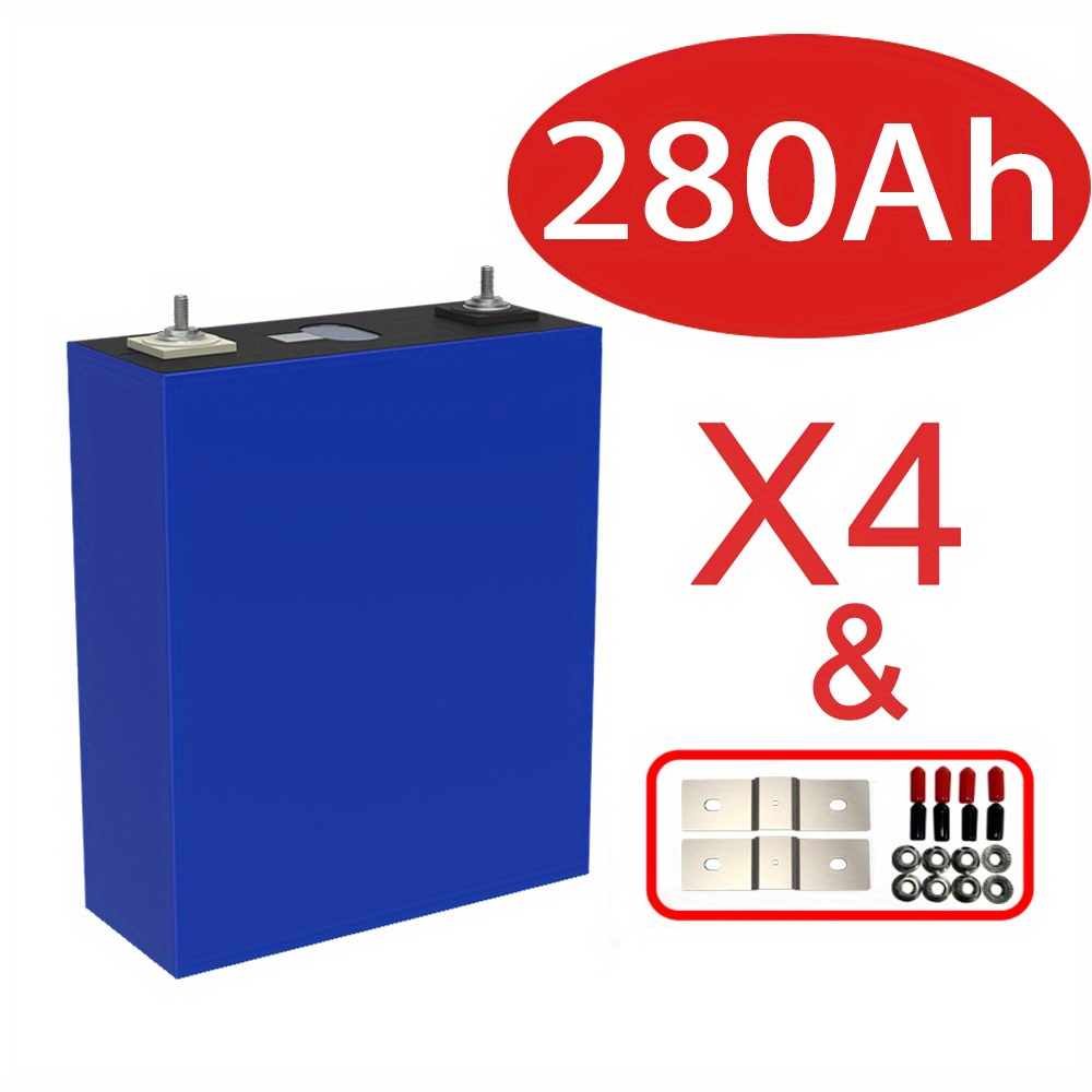 

New Lifepo4 280ah Lithium Iron Phosphate Battery Cell For Rv Golf Cart Marine Solar System