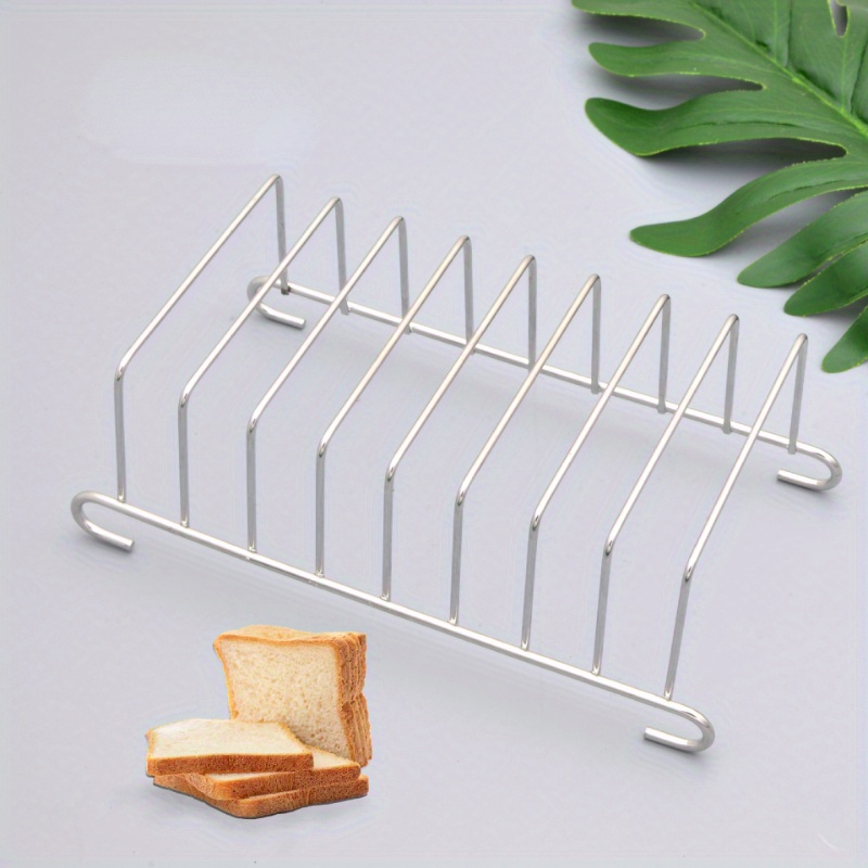 

1pc Stainless Steel Rack, Air Fryer Accessory Baking Mold, Bread Home Electric Fryer Rack Cooling Stand, Uncharged, Precision Welded Construction