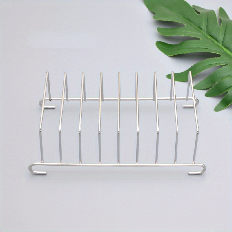 Image of Stainless Steel Toast Rack Air Fryer Additions Baking Mold Sliced Bread Household Electric Fryer Grill Cooling Rack
