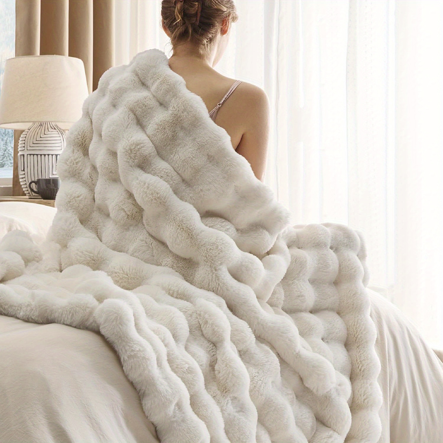 

And Fluffy Blanket, Fur Blanket, Fuzzy Blanket For Couch, Sofa And Bed, And Warm Blanket, Luxury Throw Blanket