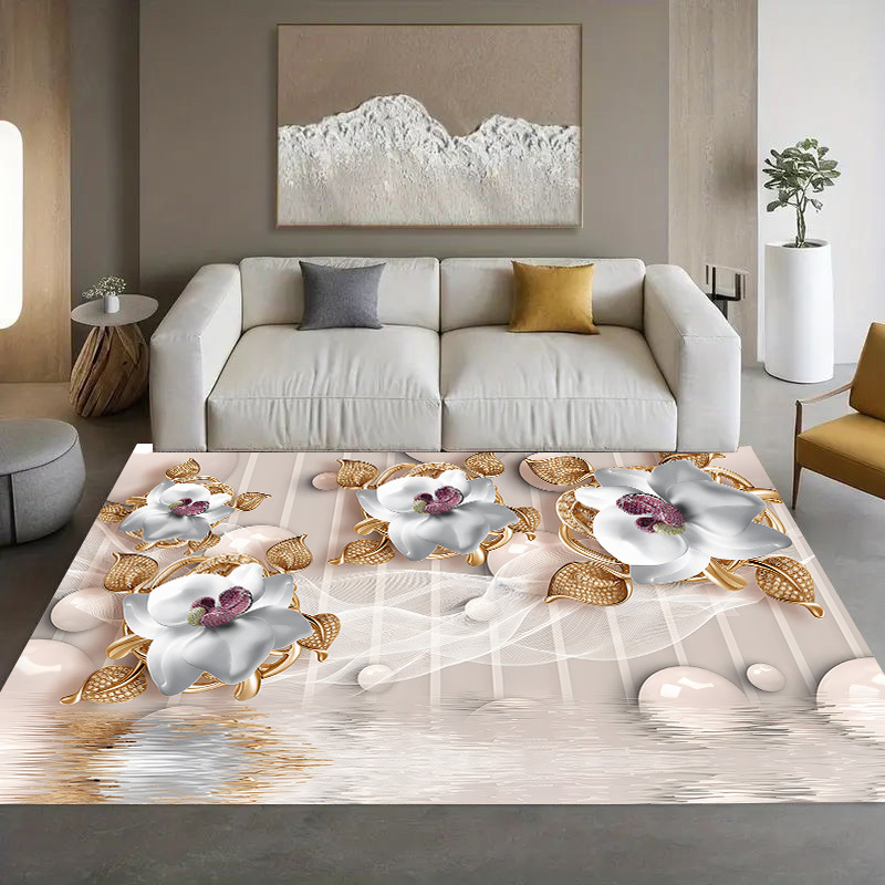 TEMU 1pc Exquisite Light And Luxurious Pattern, Suitable For Kitchen Floor Mats, Bathroom Floor Mats, Living Room Floor Mats, Bedroom Floor Mats,