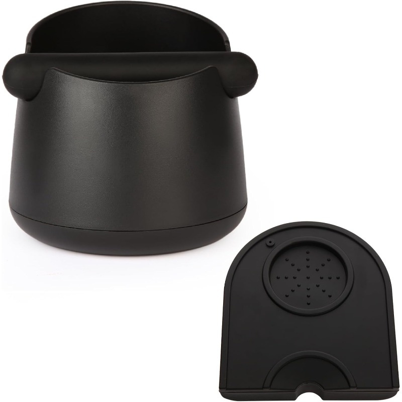Image of 5 Inch Large Capacity Espresso Percussion Box, Shock Absorbing Percussion Rod, Non-slip Press Powder Pad, Plastic Coffee Machine Accessory For Home Office, Barista Tools