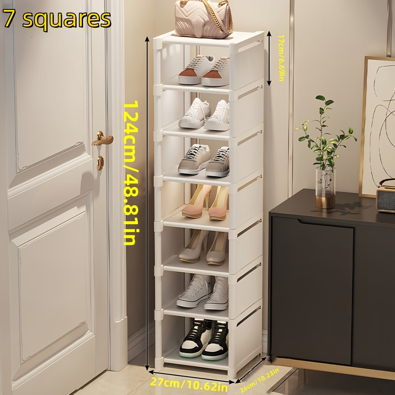 

Space-saving 7-tier Shoe Rack - Easy , Organizer For , Bedrooms & -