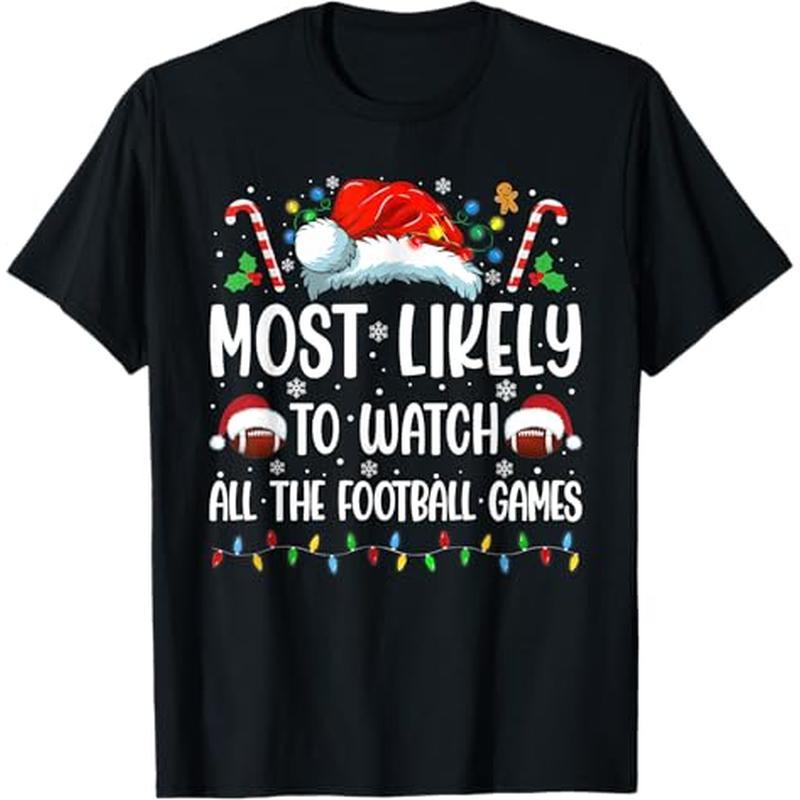 

Most To Watch All Christmas , 100% Cotton, Halloween Thanksgiving Christmas Gift For Men Women , S-xxxl, Black