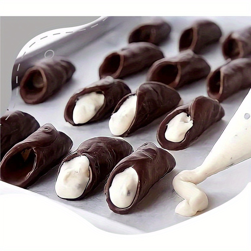 20 Moules à Croissants En Acier Inox - Tubes Coniques Pour Pâtisserie Maison