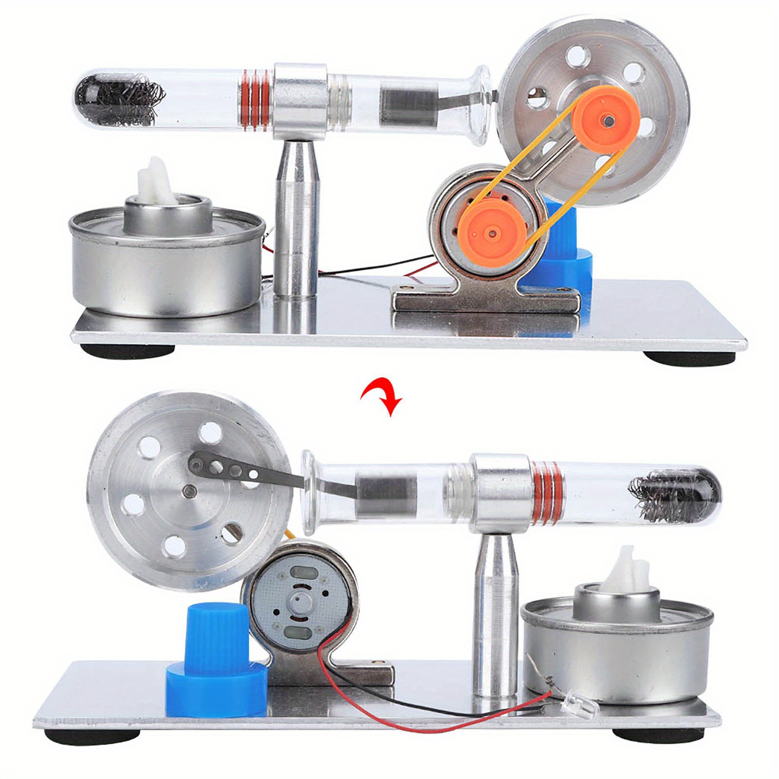 

Single Cylinder Sterling Engine Model Physics Science Teaching Tool