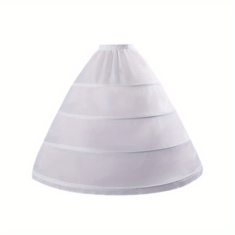 TEMU 4-layer Petticoat For Wedding & Dresses - No Tulle, Hand