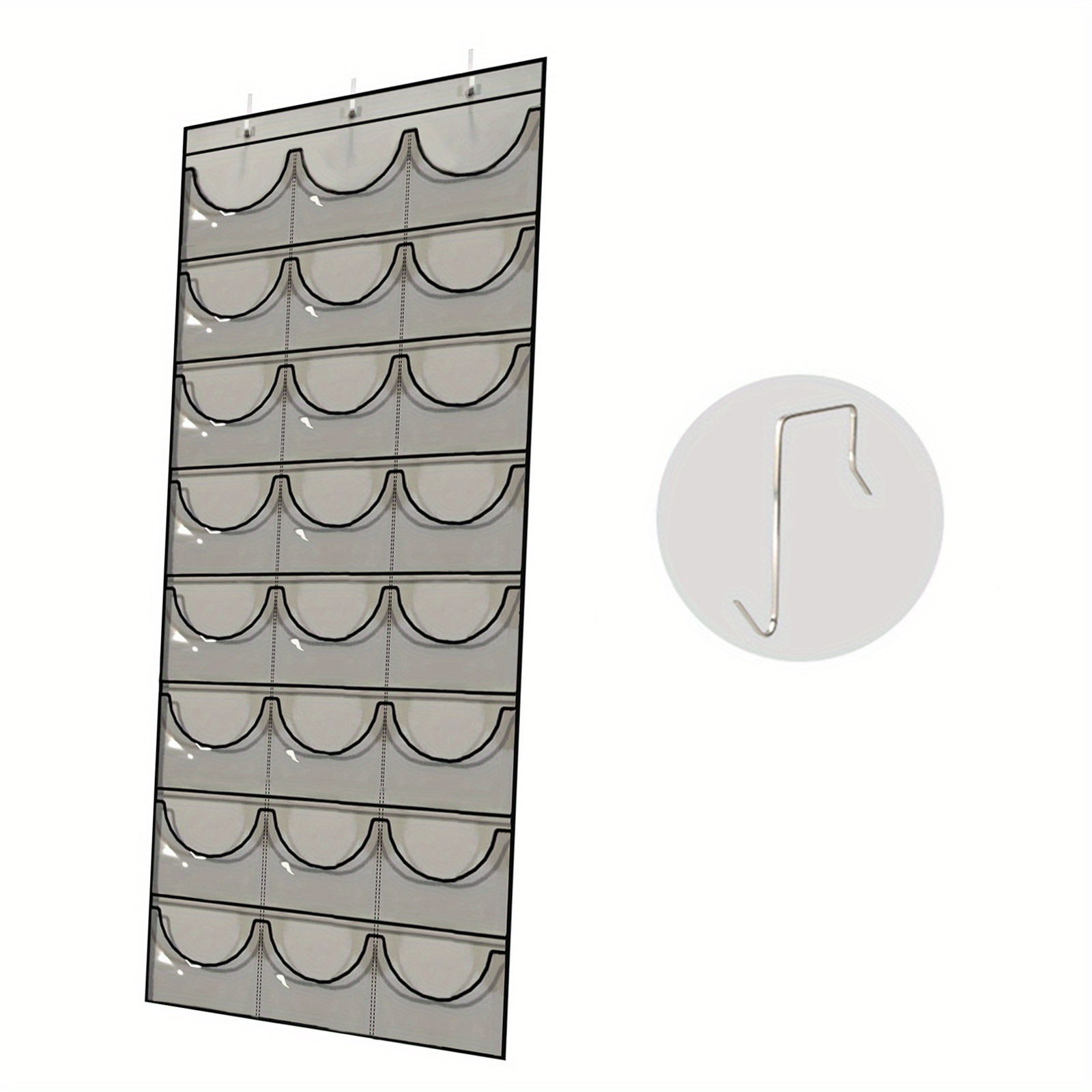 TEMU Hat Storage Hanging Bag Household Baseball Storage Thickened Non-woven Fabric Display Rack Behind The Door