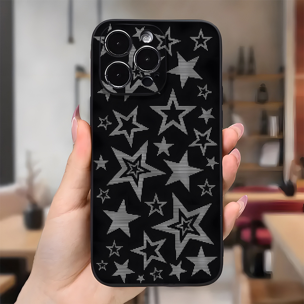 y2k stars cool aesthetic phone case 16 11 15 14 13 12 - Temu Oman