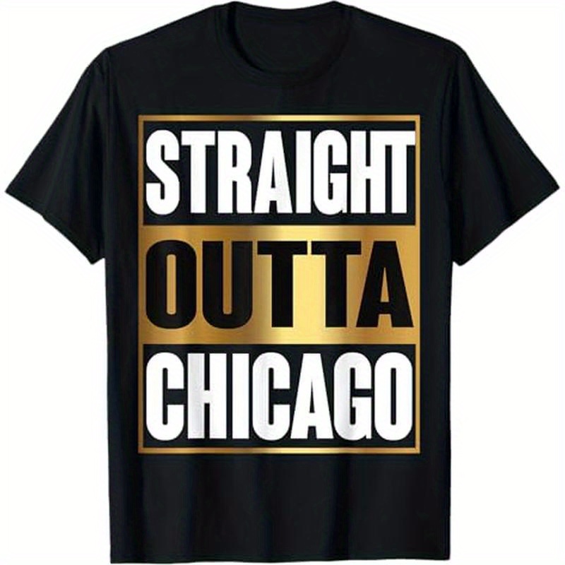 

Chicago Shirt Gifts T-shirt, 100% Cotton, Thanksgiving Christmas Gift For Men Women , S-xxxl, Black