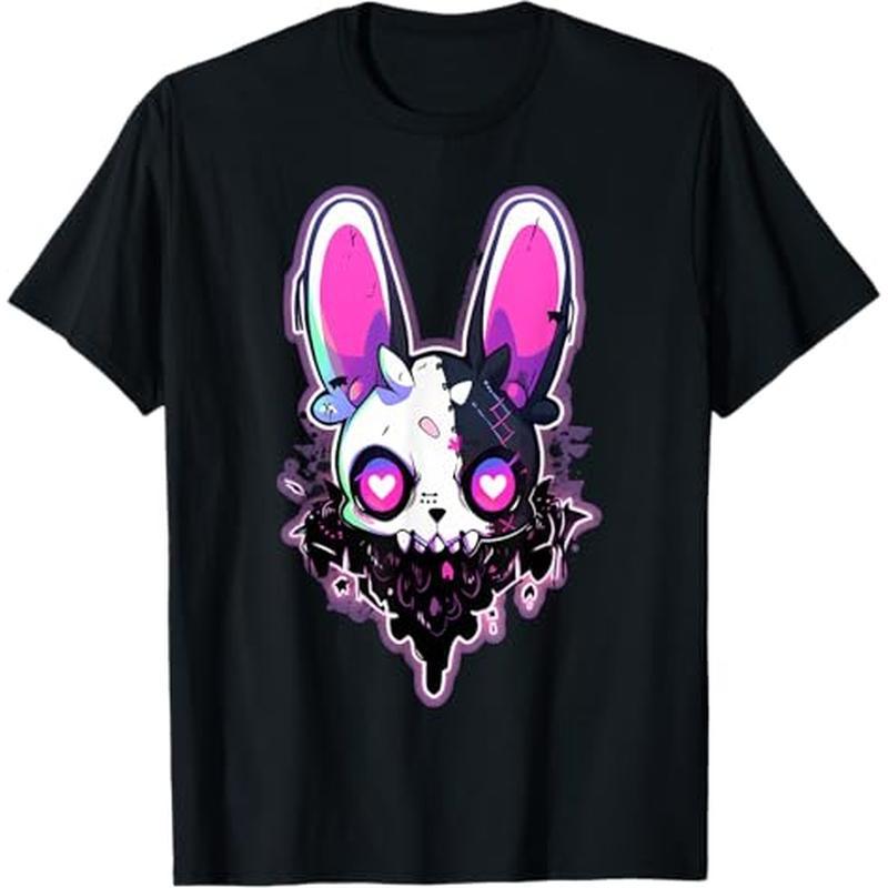 

Kawaii Hase Cute Goth Bunny Gothic Outfit Grunge T-shirt, 100% Cotton, Gift For Men Women Dad Mom Friends, S-xxxl, Black