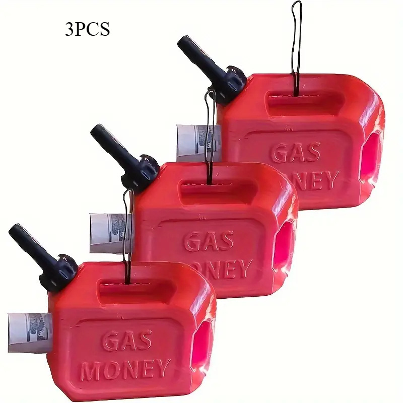 

3pcs Set: Multi-functional Gas Christmas Tree Hanging Ornament- Resin, Dual Wallet Design, Decoration And Gift Matching