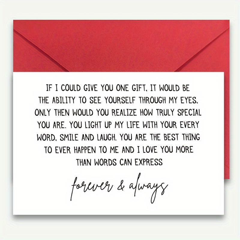 

Unique & Romantic Christmas Card For Him - Boyfriend Or Husband, & Warm Holiday Wishes, Creative Gift Idea