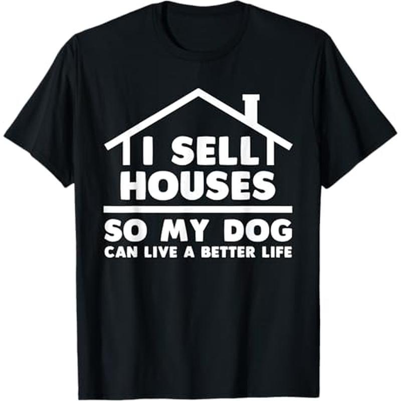 

Funny Art For Men Women Real Estate House Lovers T-shirt, 100% Cotton, Gift For Men Women Dad Mom Friends, S-xxxl, Black