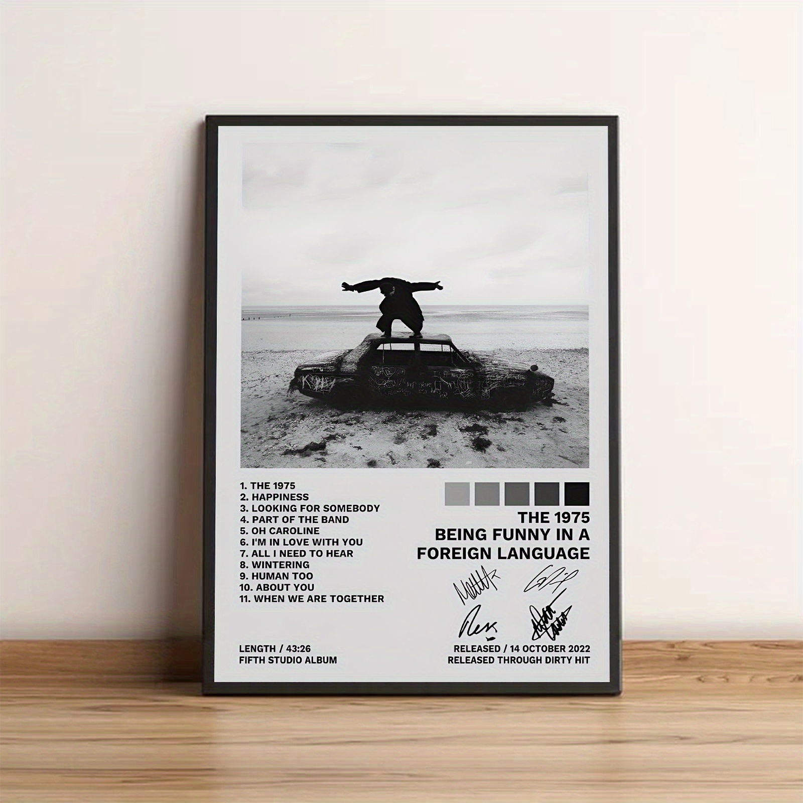방 장식 1pc   being funny in a   language 앨범 커버 캔버스 포스터, 프레임 없음, 12x18 인치, 현대 벽 미술 프린트, 침실 및 거실 장식용