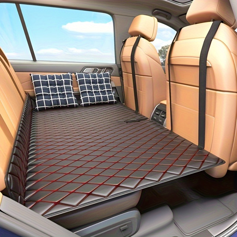 

Luxury Leather Car Mattress - Foldable Portable Travel Bed, Enhances Vehicle Interior Decor