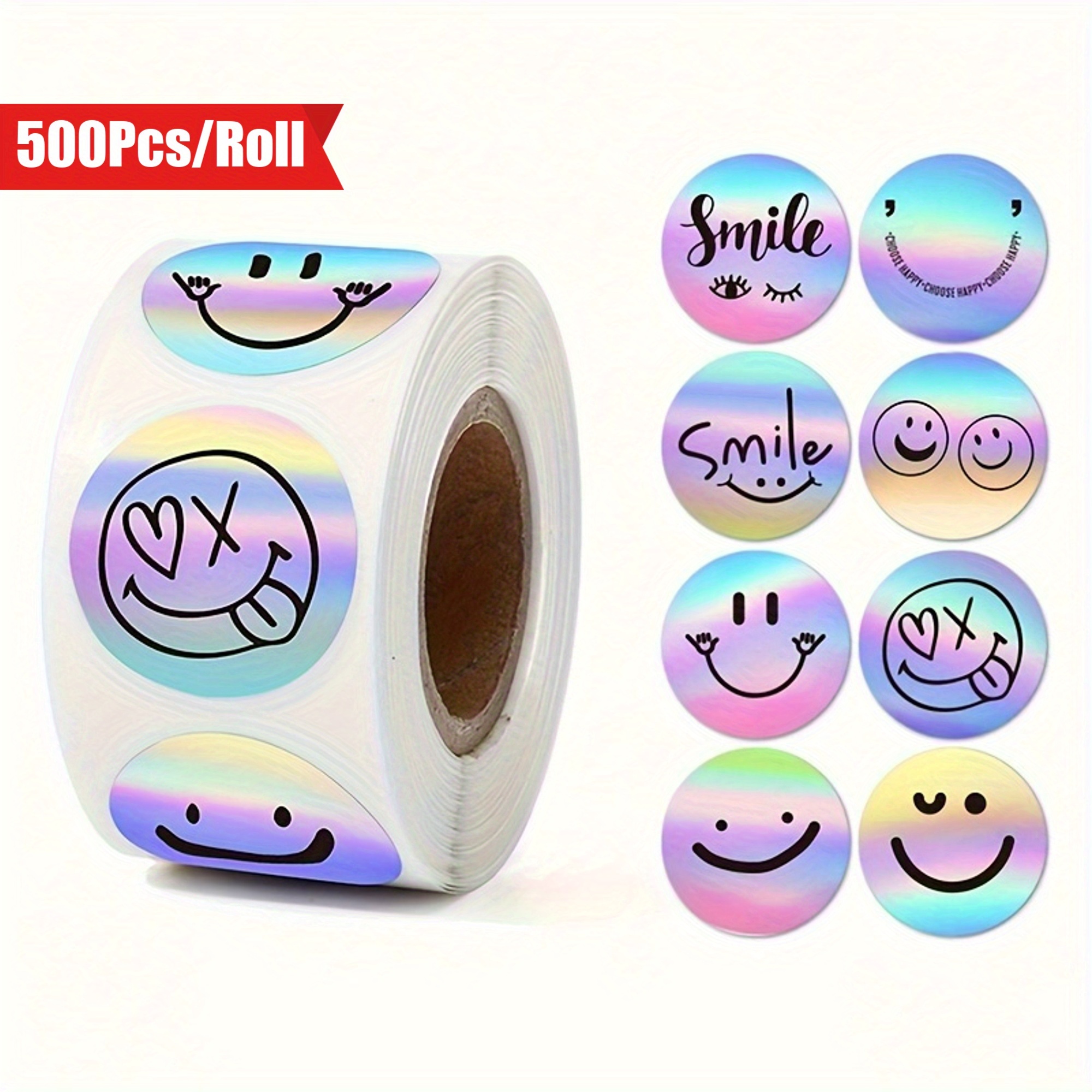 

500pcs/roll Stickers, 8 You Stickers, - Labels