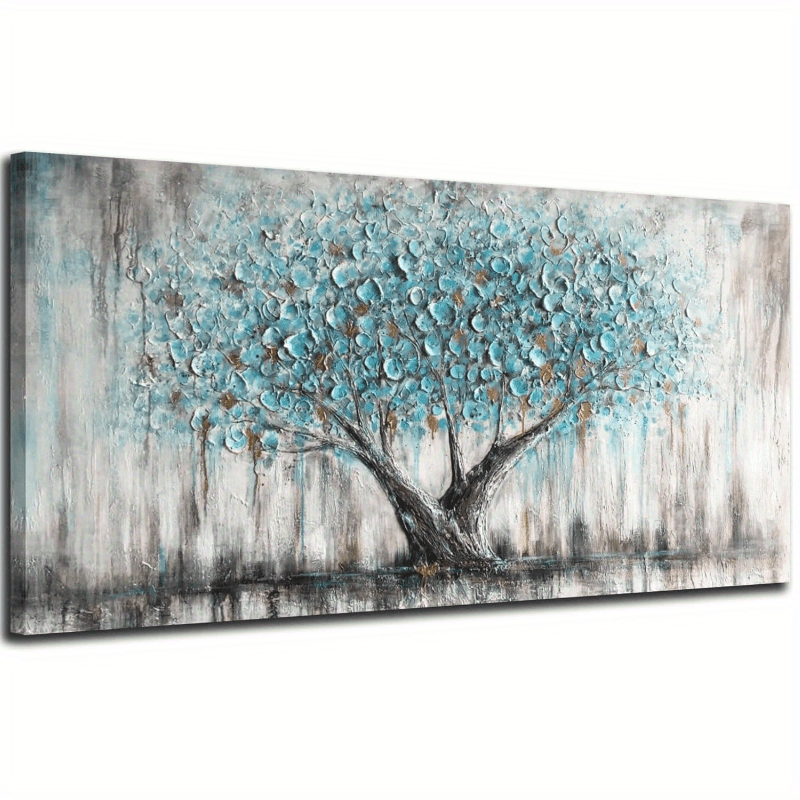 

Tree Of Life Abstract Canvas Painting Texture Pictures, Modern Large Landscape Artwork Living Room Bedroom Bathroom Office Home Decor-