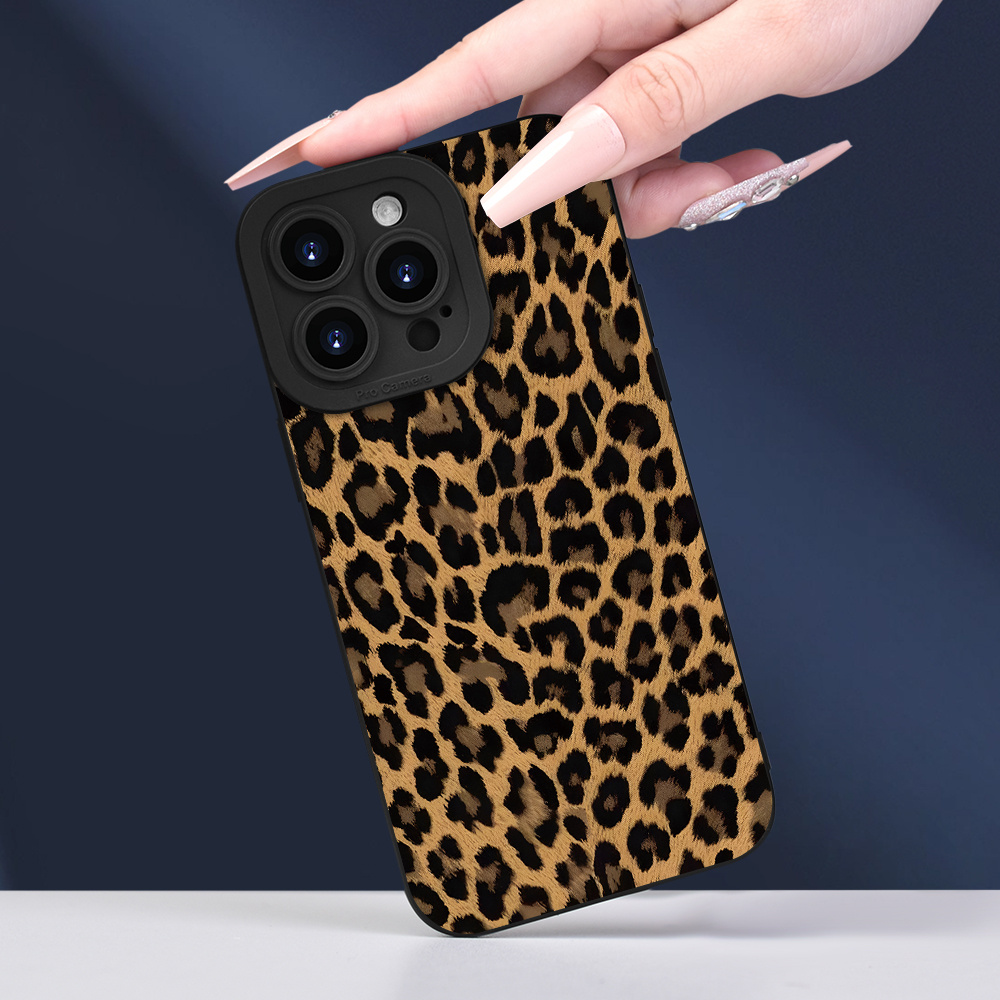 

Simple Leopard Print Mobile Phone Case, , Shockproof And Drop-proof Tpu Soft Protective Case, Birthday Or Holiday Gift For Men And Women For 16 15 14 11 Xs Xr X 7 8 Pro Max Se