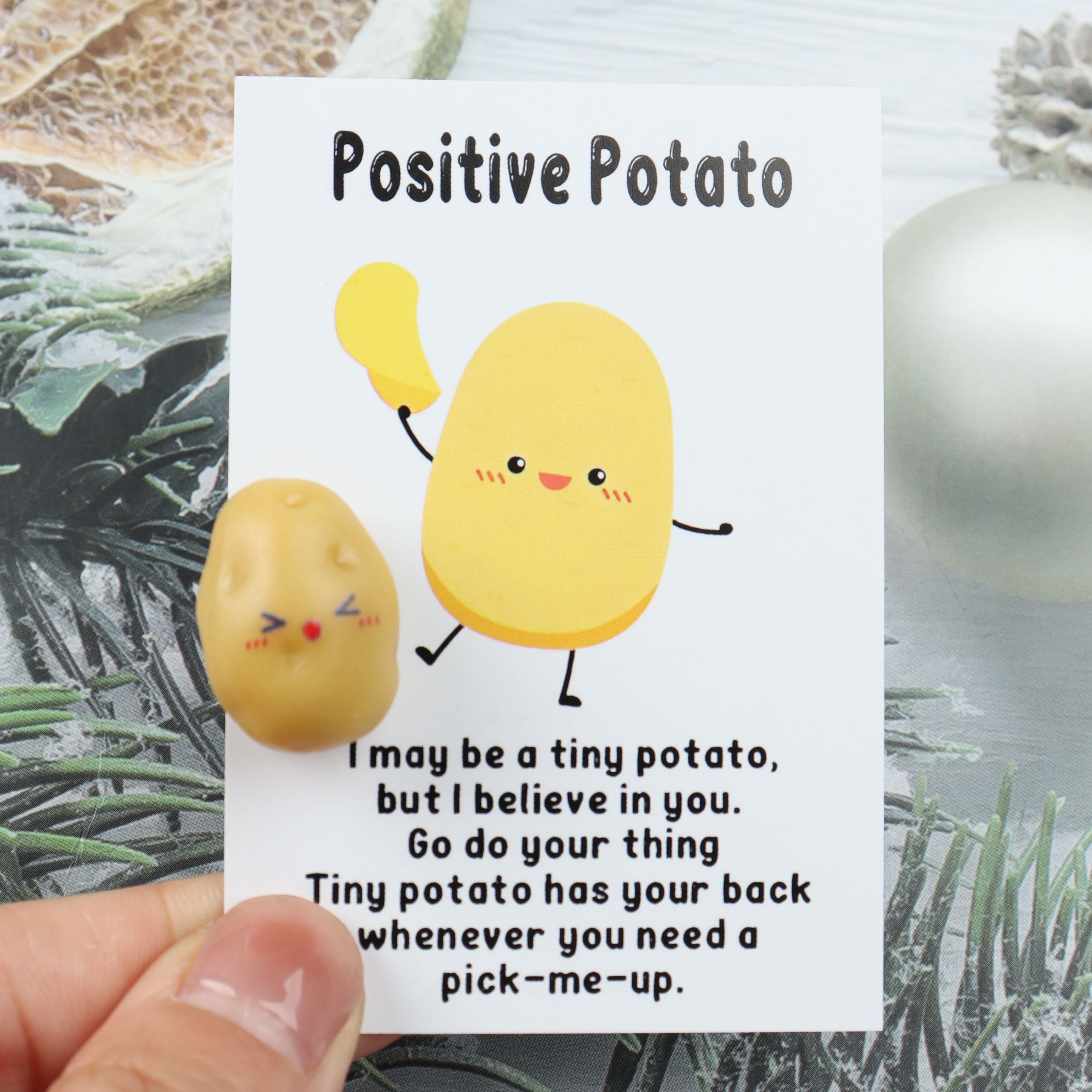 

5 Sets Of Inspirational Potatoes Loose Resin Cute And Realistic Potatoes With Fun And Positive Gifts Emotional Support Suitable For Employees And Colleagues Encouragement Gifts Thanksgiving Gifts