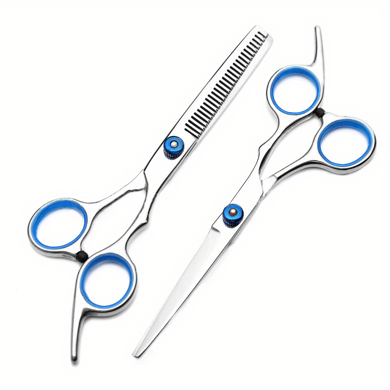 SHARPEND 6.5" Professional Barber Hair Scissors - Japanese Style Stainless Steel - Gold - Adjustable Tension