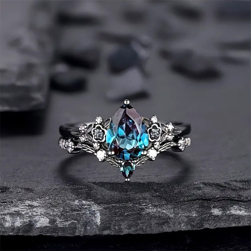 

Gothic Ring - Fashionable Synthetic Zircon Decorated, Adjustable, Comfortable, Piece Jewelry For Women