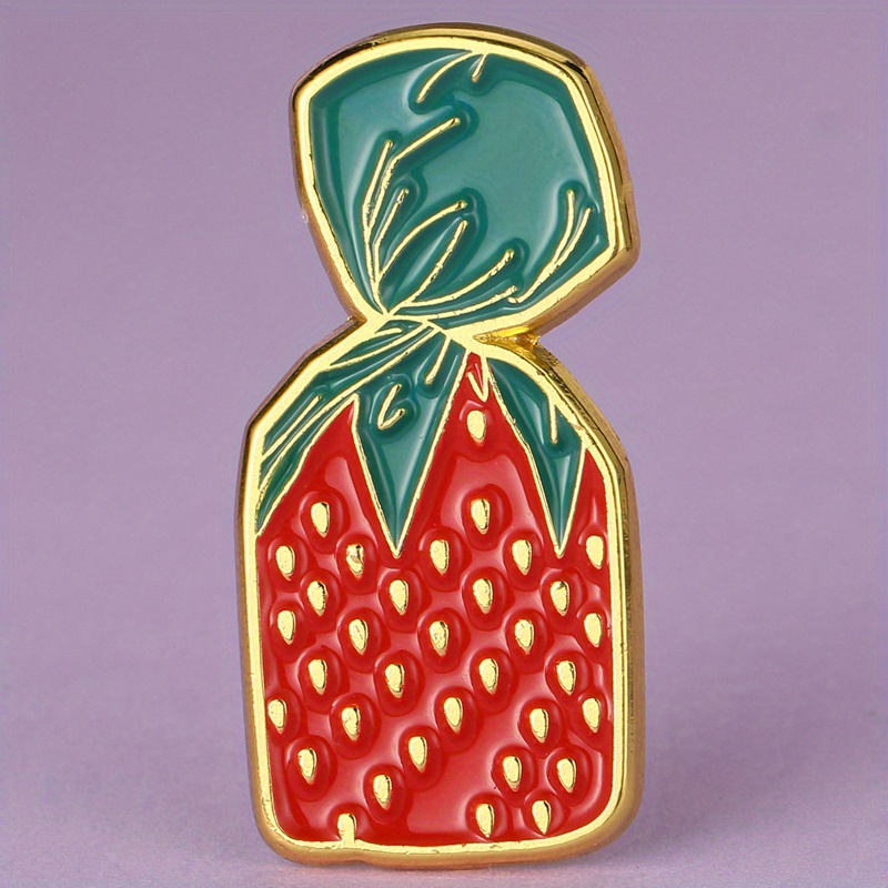 TEMU Enamel Pin Badge - Alloy Brooch Suitable For Men And Women, And Green Design With Golden Highlights, Great For Backpacks, Hats, And Jackets - A Wonderful Birthday Present For