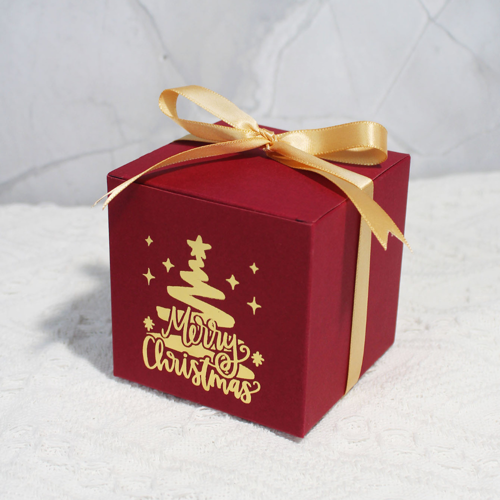 Image of Set Of -quality Mini Gift Boxes For The - Ideal For Holding And | Stylish Red And With | Great For Party Favors, Seasonal Gifts, And Stocking Stuffers | Decorative Boxes For