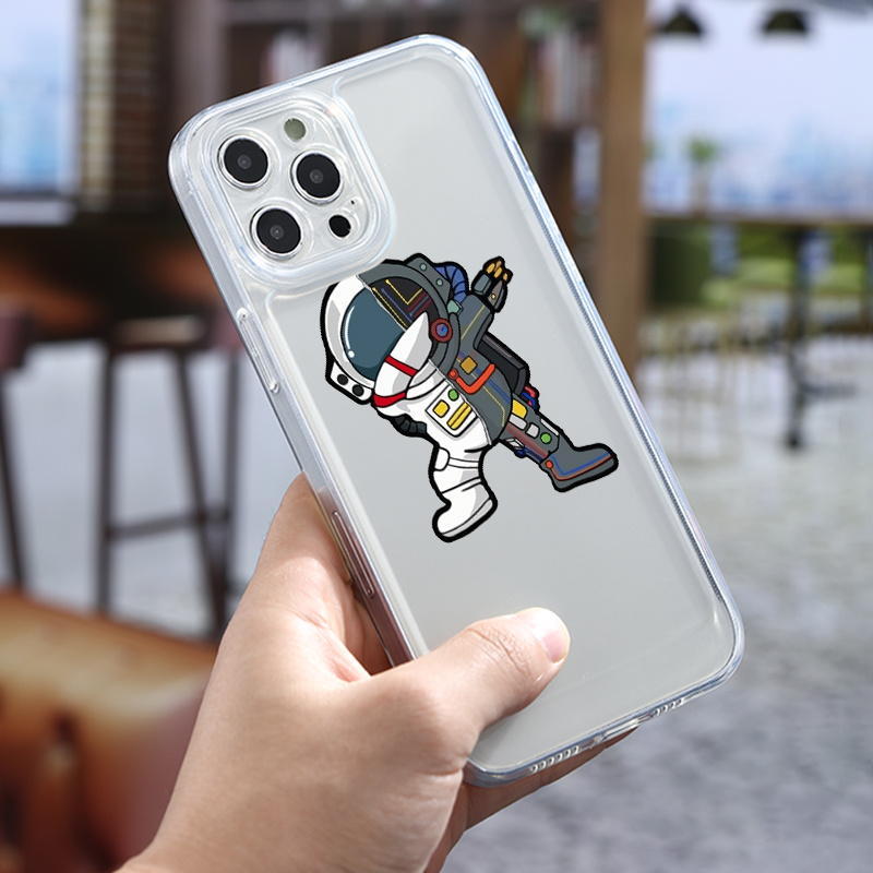 Custodia Leggera Shockproof IPhone Custodia Ibrida Antiurto Per IPhone 16 Pro Max E Altri Modelli - Design Astronauta, Materiale TPU PC Leggero Protezione Fotocamera IPhone - Foto 2