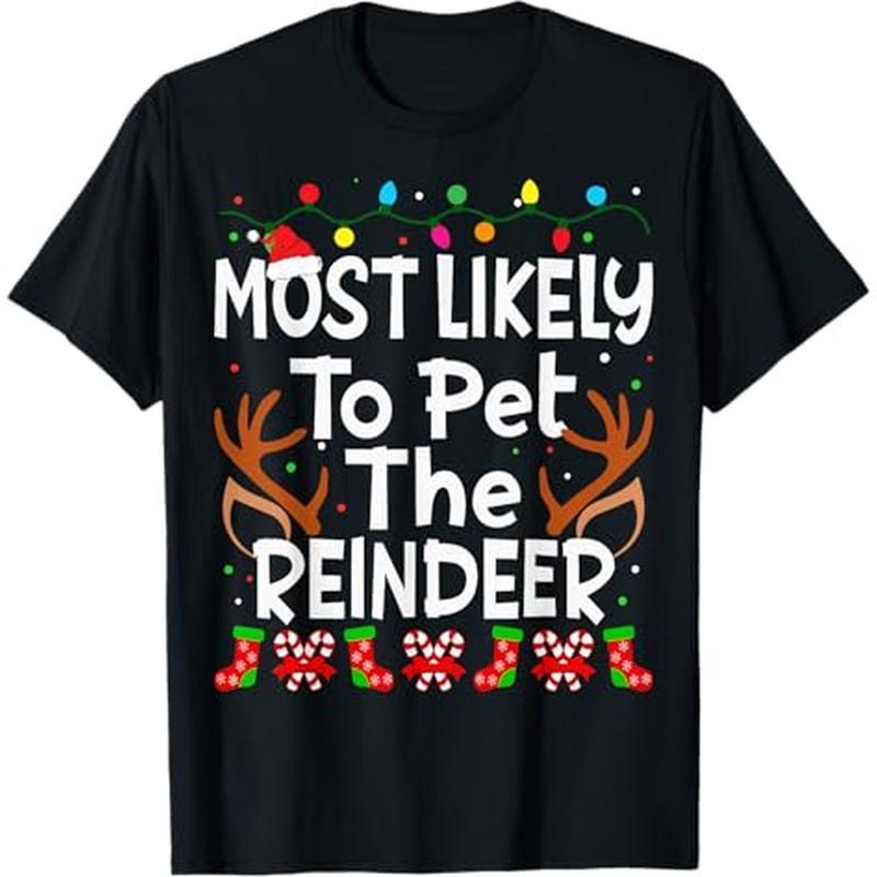 

Most To Pet Christmas Joy T-shirt, 100% Cotton, Halloween Thanksgiving Christmas Gift For Men Women , S-xxxl, Black