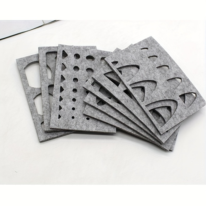 E-shop 8-teiliges Wollfilz Filzformen Set - Hochwertige Nadel Filz Bastel Schablone für Applikation Handarbeiten, Form Filzformen und Kreative Projekte