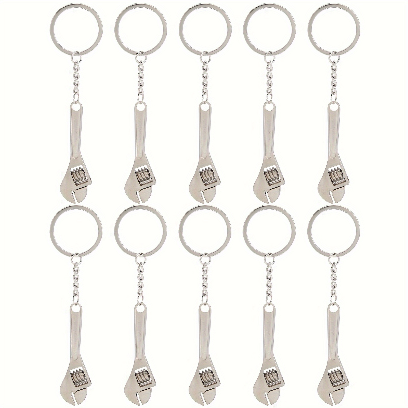 

10pcs Zinc Alloy Multitool Keychains - Keyring Metal Pendant, Key Organizer, And For Men And Women