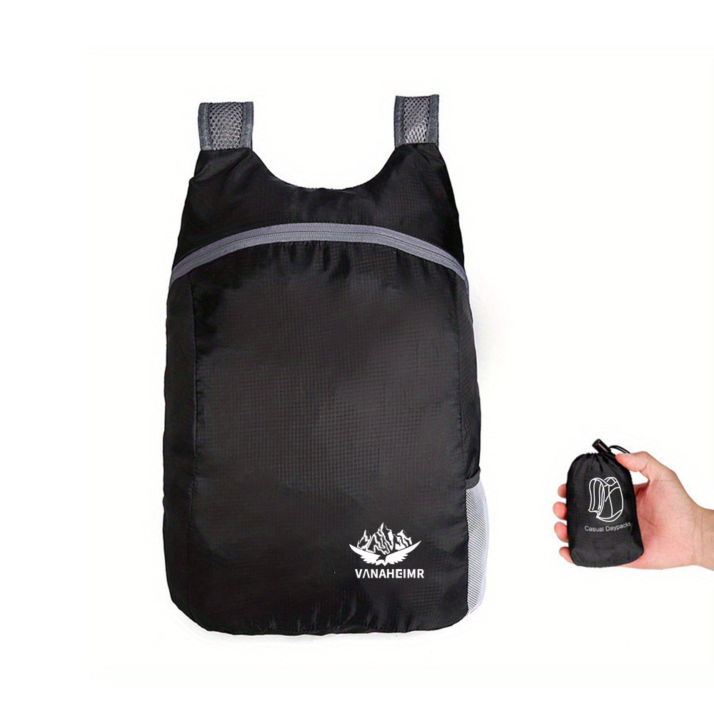 1pc lightweight foldable backpack space-saving design, 20l