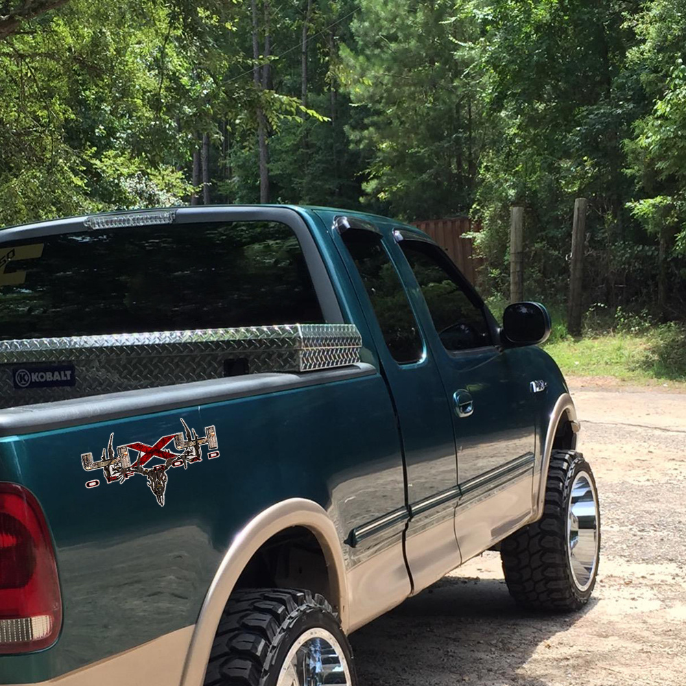 Buck Decals For Trucks Deer Skull With Antlers Decal - Non-Typical Buck Hunting Vinyl Sticker For Car/Truck Car Window Sticker - Foto 2