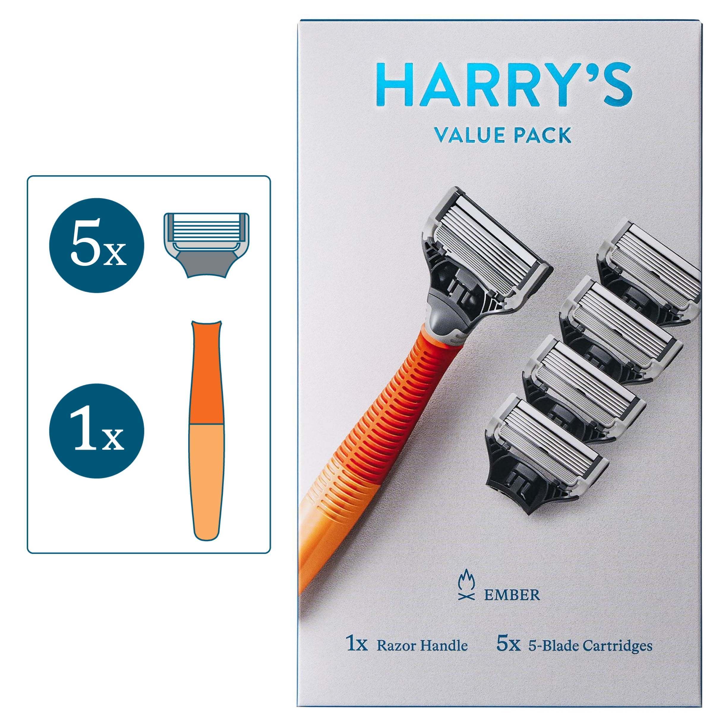 

Men's : 1 Orange Handle + 5 Cartridges