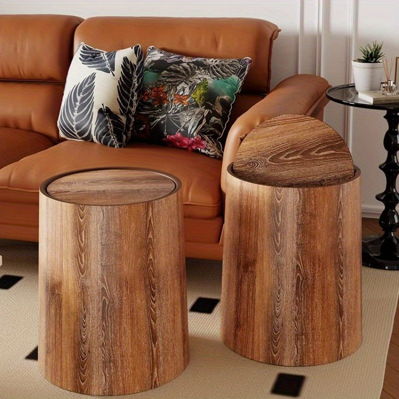 

Wood Trash Can, Large , Plastic, , No , For , , Kitchen Storage