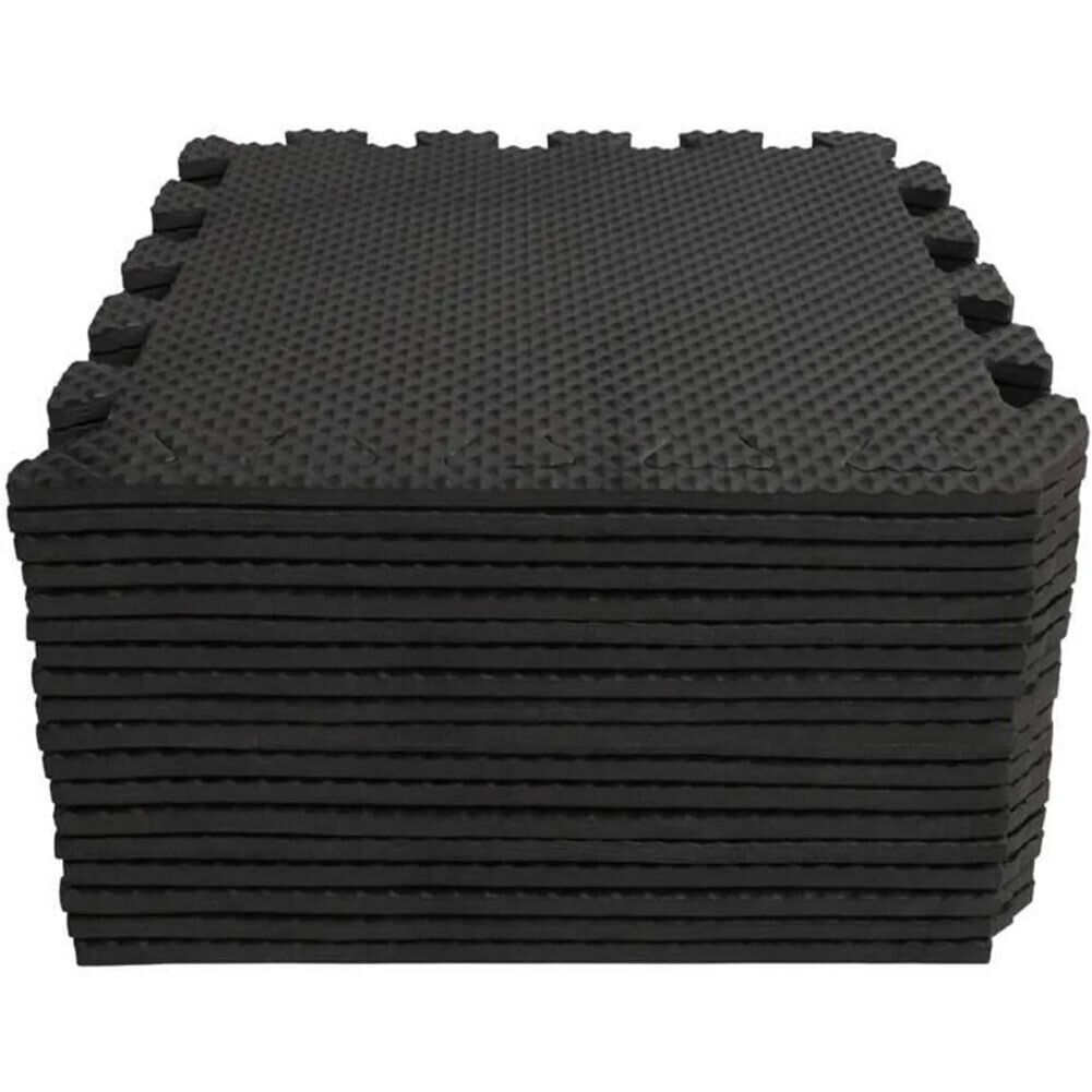 Set Of 18 Interlocking Puzzle Mats For Floor Protection And Fitness Use