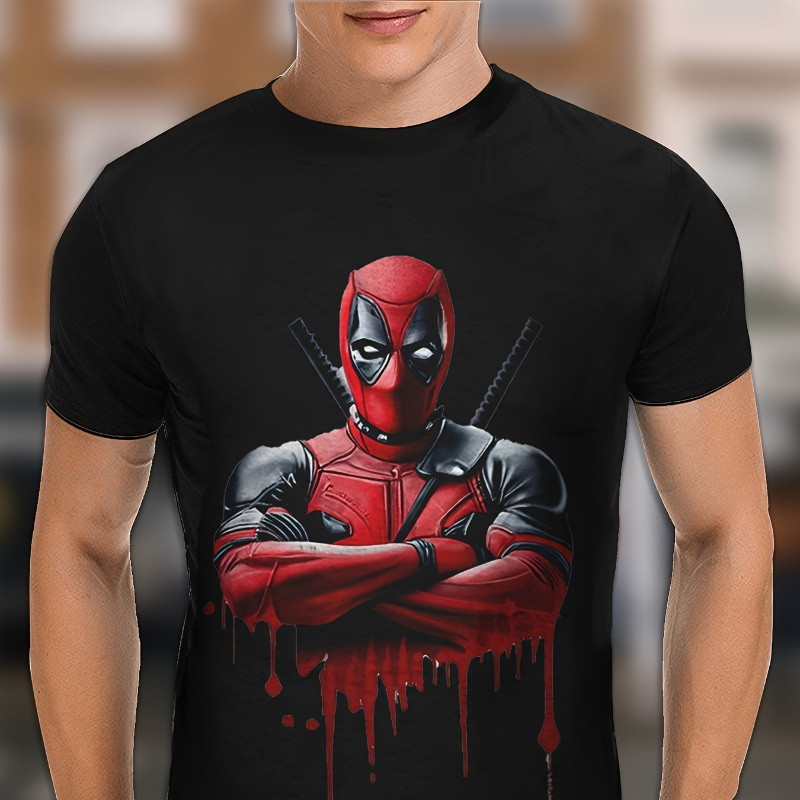 

Fashion Trend Men's Loose Plus Size Printed Cotton Vintage T-shirt