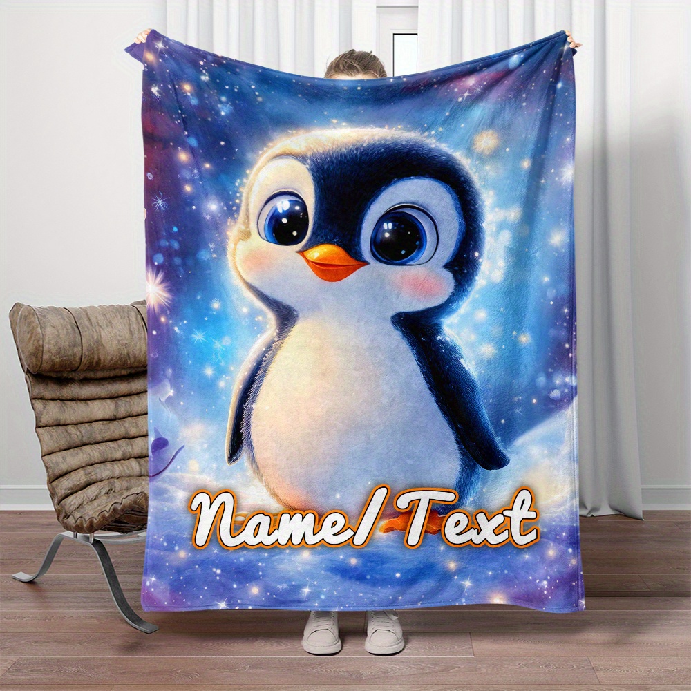 

Print Soft Flannel Throw Blanket - Lightweight, For Couch, Bed, Travel, Camping - Personalized Name Option