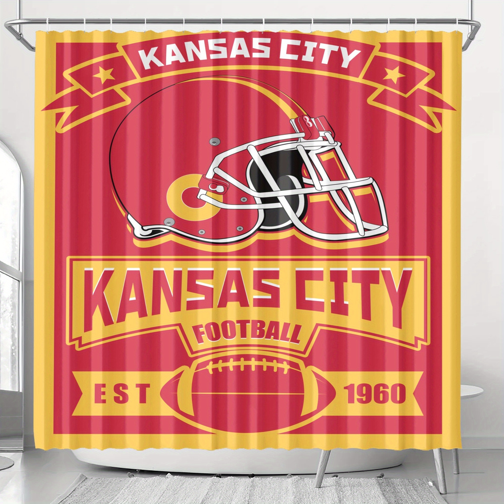

City Shower Curtain - Polyester, , - Bathroom Decor, 71x71