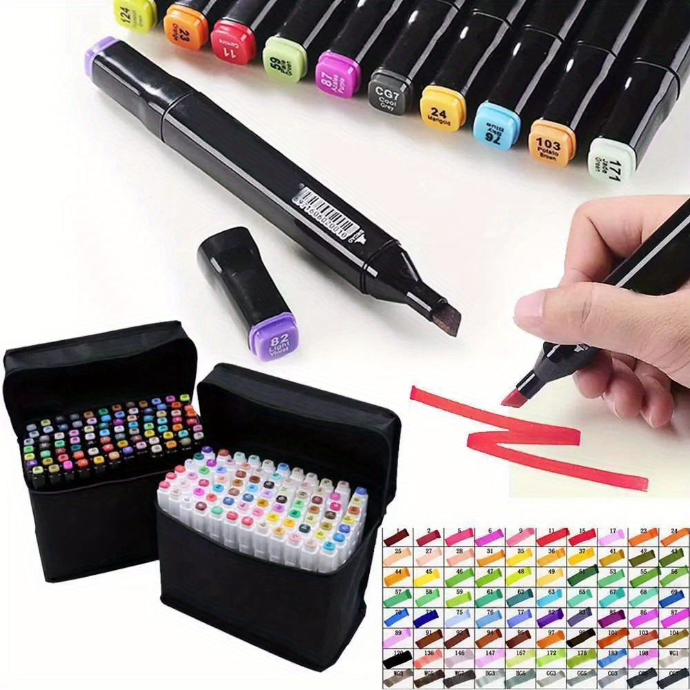 

Set Of 80 Colors Touch Graphic Twin Marker Pen Fine Point