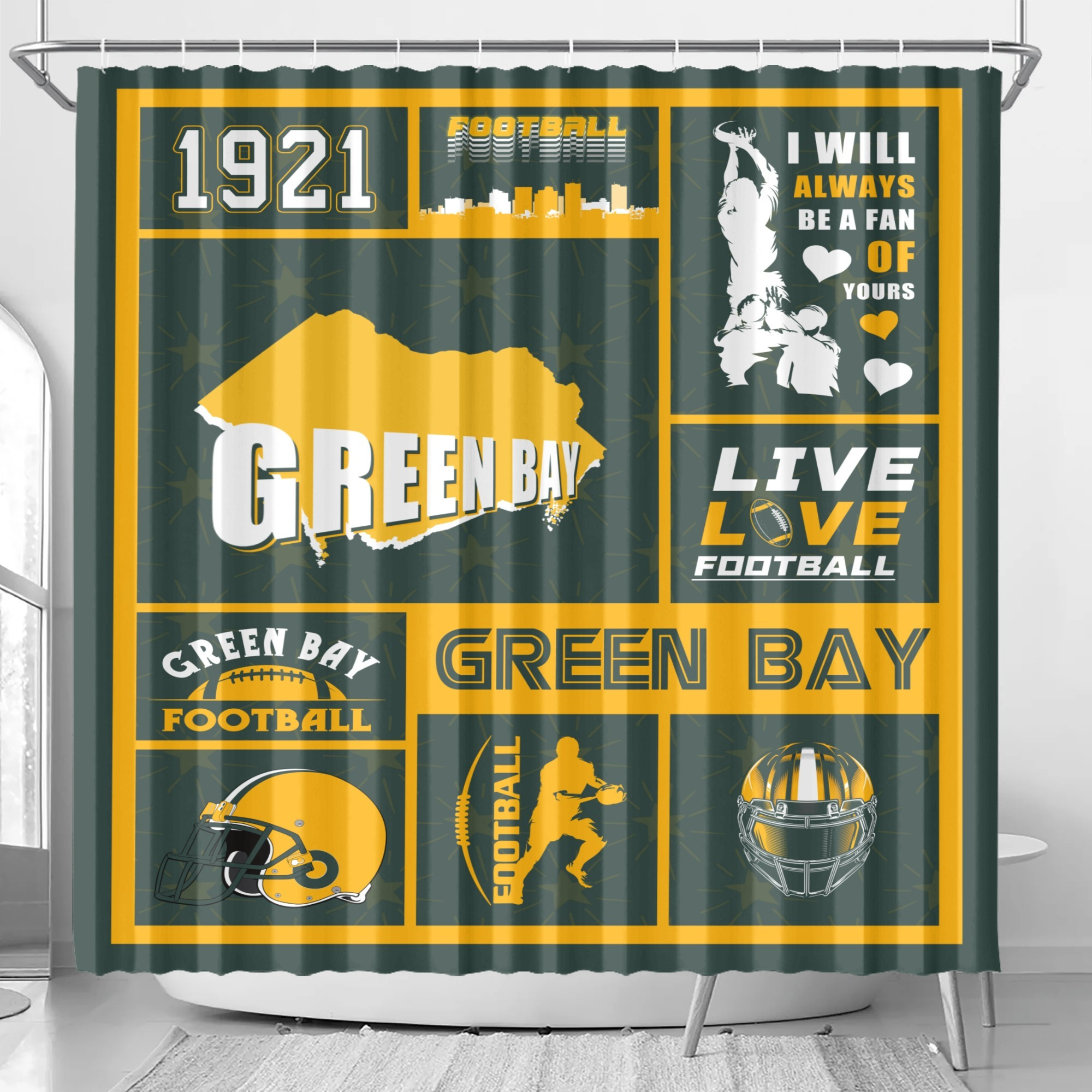 

Bay Shower Curtain - Polyester, , For Bathroom Decor