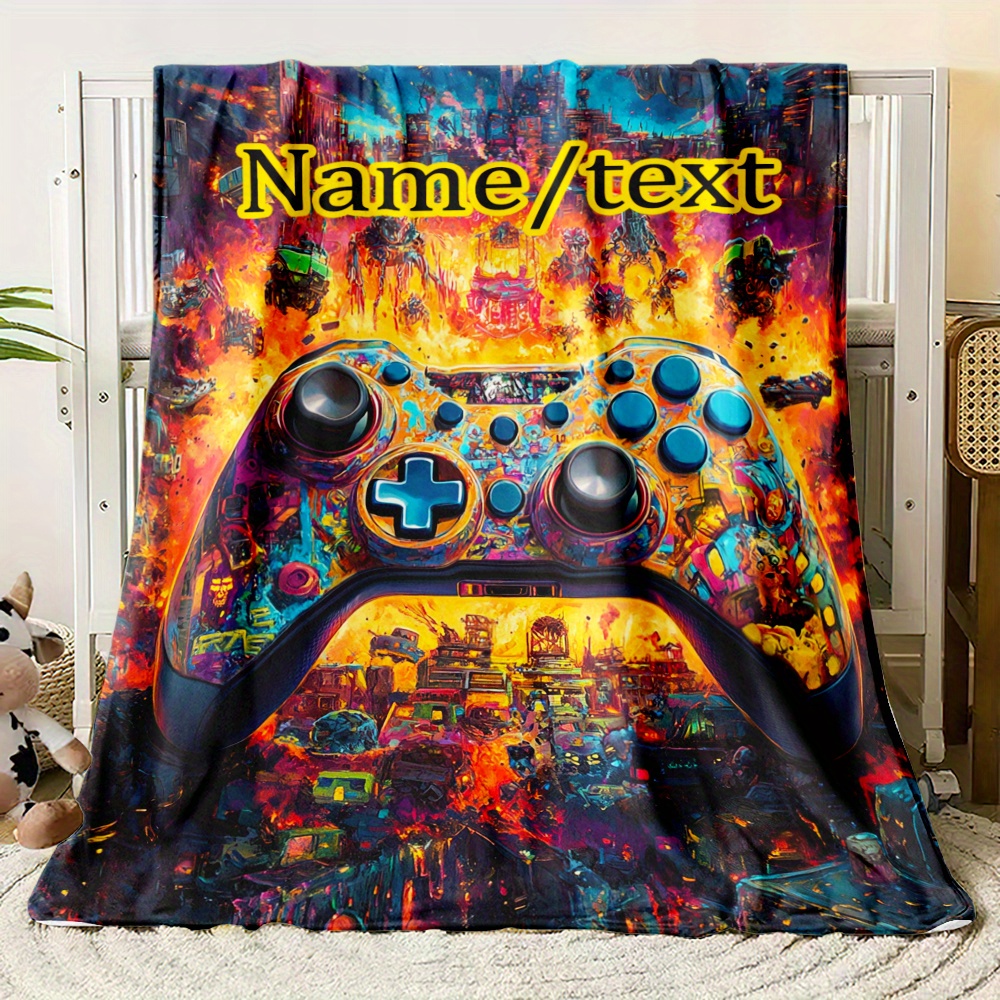 

Personalized Gamepad Blanket - , & For , Bed, | Christmas