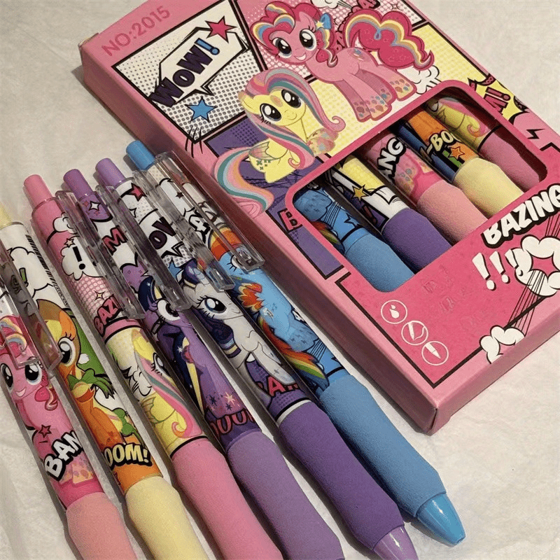 

Pony Press Pens, Super Soft Sponge Tip, Cute Girly , Student Pens