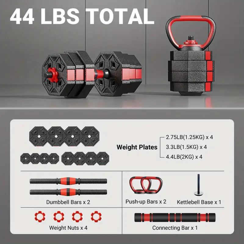Verstelbare dumbbells met verbindingsstukken
