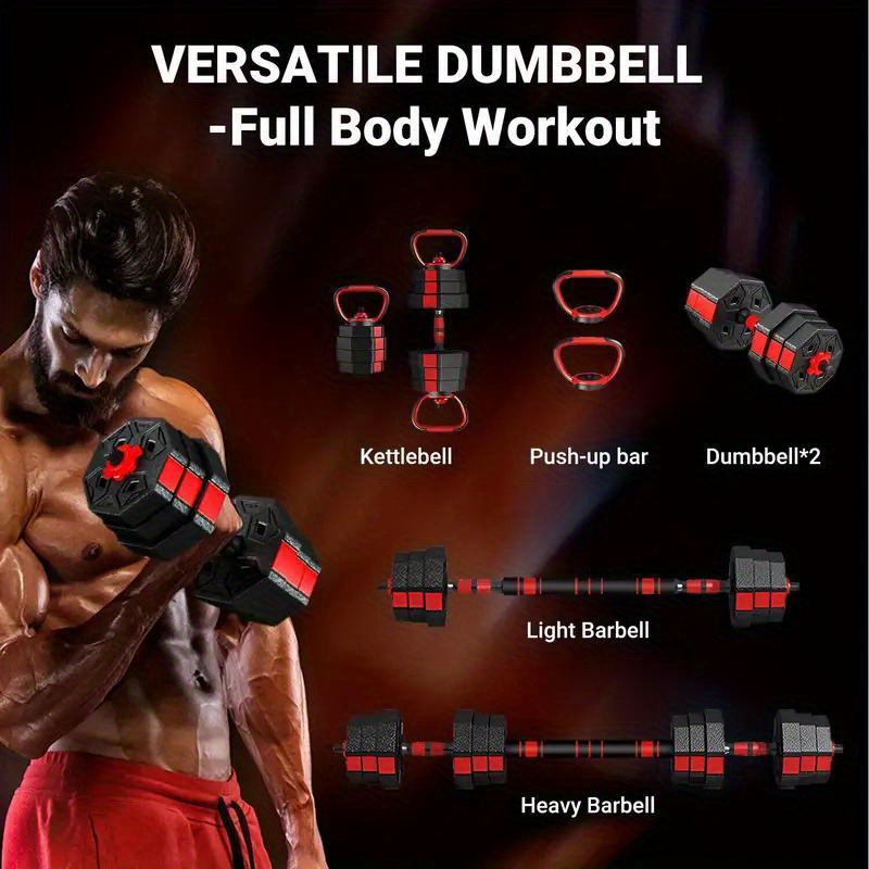 Verstelbare dumbbells met verbindingsstukken